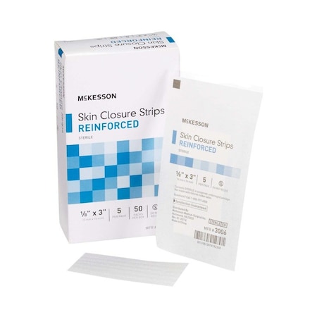Mckesson Skin Closure Strip, 1/8 X 3 Inches, 5PK 3006
